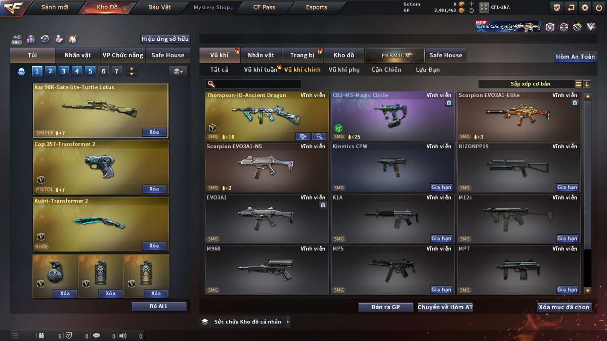 shop acc cf uy tin gia re